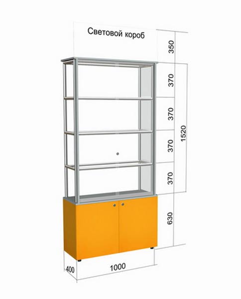 Шкаф со стеклом
