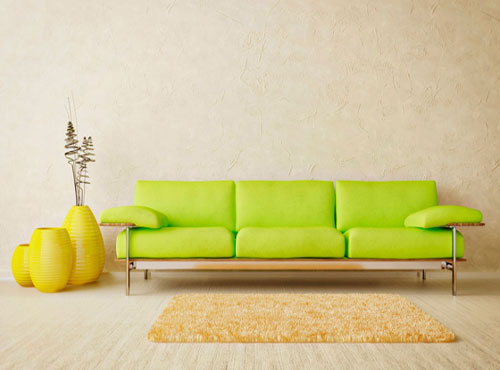 салатовый цвет обивки дивана