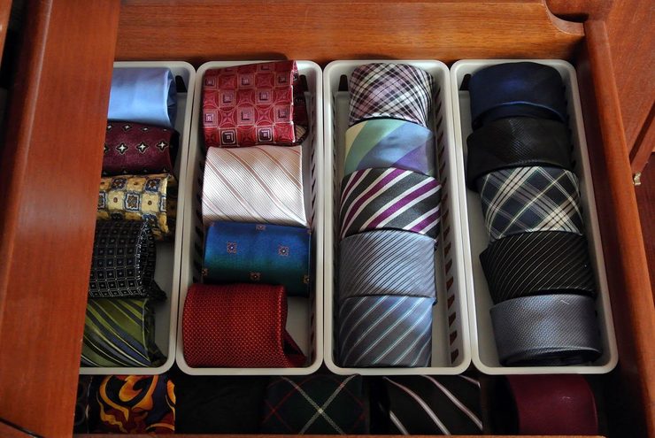 хранение галстуков