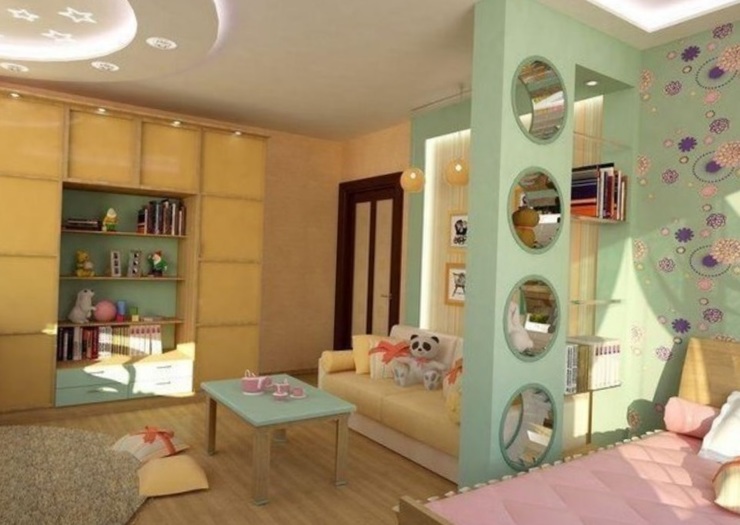 зонирование перегородкой