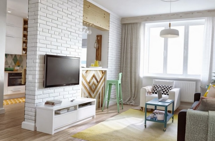 перегородка из кирпича