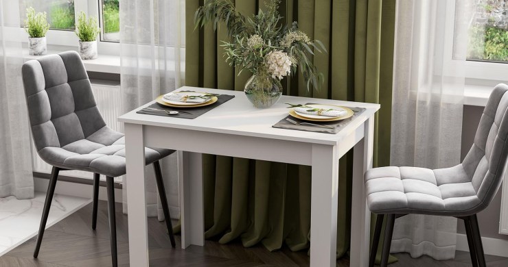 Stol obedennyj so 1 ldsp belyj prosto horoshaya sv mebel