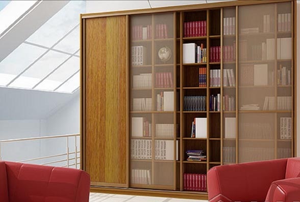Shkaf kupe dlya knig