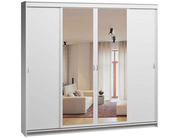 Shkaf kupe belyi iz ldsp