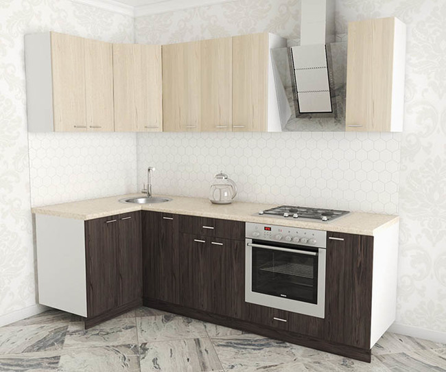 0001 kuhnya luiza lux uglovaya 1.2x2.5 flitvud seraya lava flitvud belyj