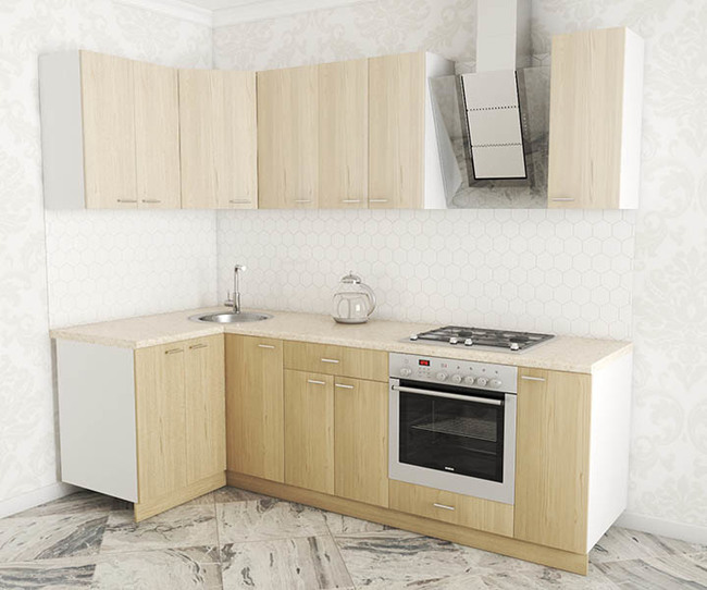 0002 kuhnya luiza lux uglovaya 1.2x2.5 flitvud shampan flitvud belyj