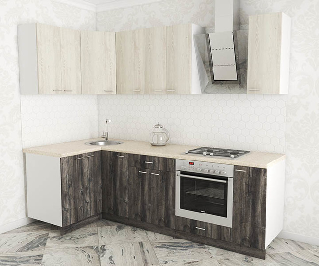 0007 kuhnya luiza lux uglovaya 1.2x2.5 sosna pasadena sosna kascina