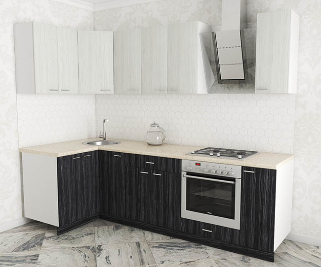 0005 kuhnya luiza lux uglovaya 1.2x2.6 drevesina grafit drevesina belaya