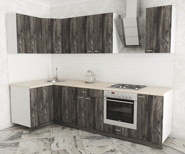 0006 kuhnya luiza lux uglovaya 1.2x2.8 sosna pasadena sosna pasadena