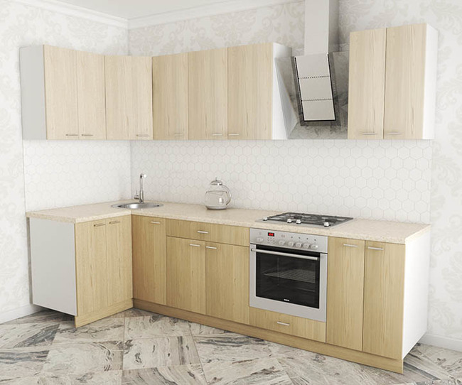 0002 kuhnya luiza lux uglovaya 1.2x2.9 flitvud shampan flitvud belyj