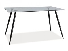 Ninot140 stol nino transparentny czarny stelaz 140x80 600x450