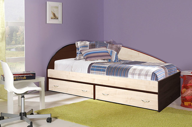 Krovat krepysh 3 duga venge dub mol