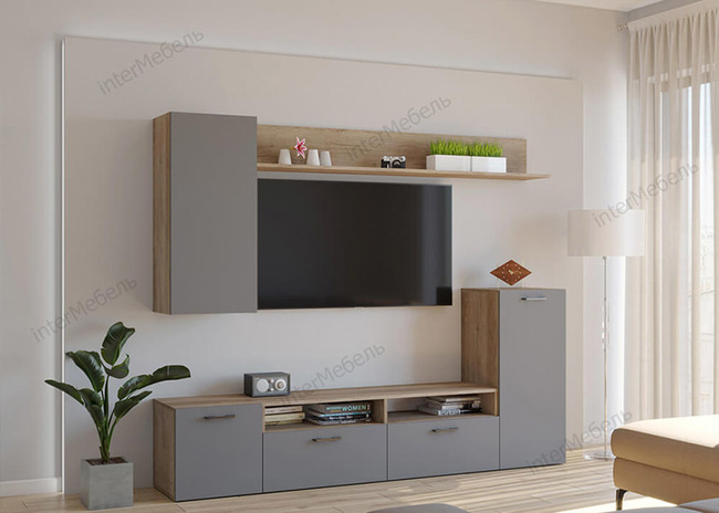 Gostinaya nika 9 dub kanyon grafit seryj