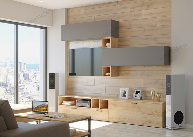 Gostinaya nika 6 grafit seryj dub kraft zolotoj