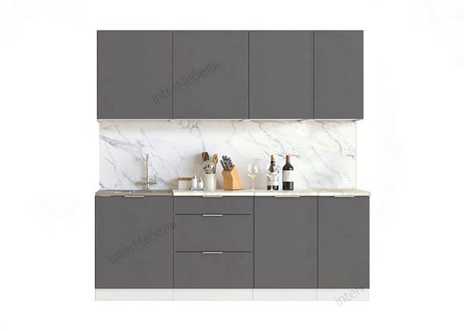 Mix top 6 grafit seryj