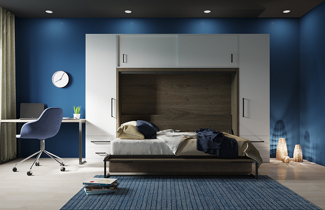 Divan.kombinatsiya 9.s krovatyu