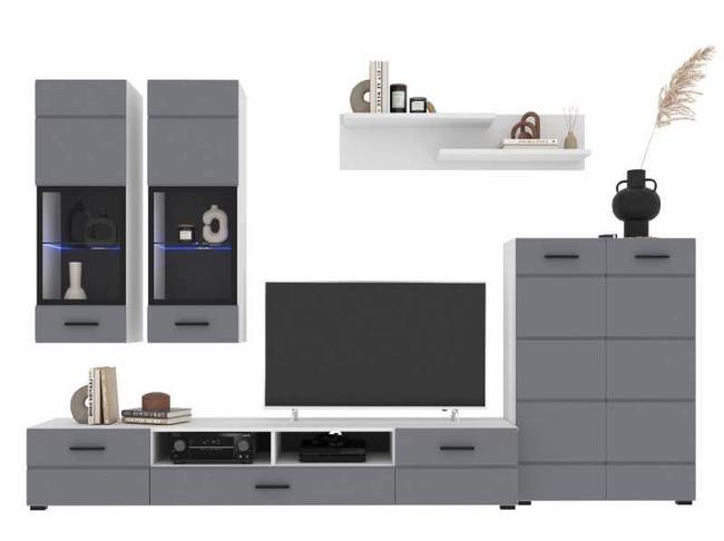 Gostinaja neo 1 seryj s podsvetkoj interlinija foto 1 800x800