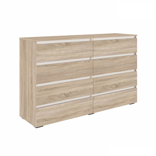 Komod bari 160 8 sh dub sonoma belyj korteks 1 800x800