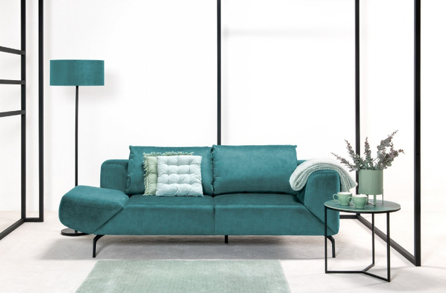 Bravo cover sofa bellis turkusowa tkanina